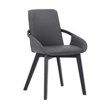Greisen Modern Gray Wood Dining Room Chair