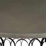 Gatsby Concrete and Metal Round Dining Table