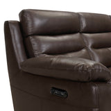 Hayward 82" Espresso Genuine Leather Power Reclining Sofa