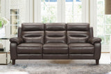 Hayward 82" Espresso Genuine Leather Power Reclining Sofa