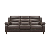 Hayward 82" Espresso Genuine Leather Power Reclining Sofa