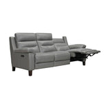 Hayward 82" Dark Gray Genuine Leather Power Reclining Sofa