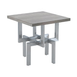 Illusion Wood/Metal End Table