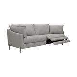 Juliett 80" Modern Gray Fabric Power Reclining Sofa