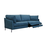 Juliett 80" Modern Blue Fabric Power Reclining Sofa