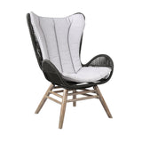 King Eucalyptus/Rope Polypropelene Outdoor Lounge Chair