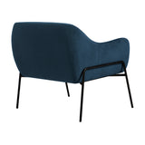 Karen Blue Velvet Modern Accent Chair