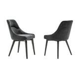 Lileth Acacia Solid Wood / Acacia Mdf Veneer 100% Polyester Dining Chair