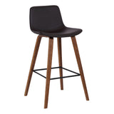 Maddie Black Steel,Faux Leather,Plywood 100%Polyurethane Barstool