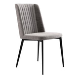 Maine Fabric/Sponge/Plywood/Metal 100% Polyester Dining Chair