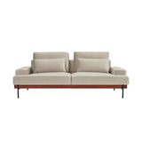 Monet Eucalyptus/Carb P2 Plywood,Z-Spring,Foam,Pocket Spring,Fabric,Metal Feet 100% Polyester Sofa