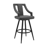 Maxen Metal/Faux Leather 100% Polyurethane Barstool