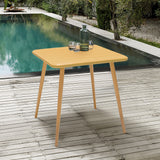 Nassau Square Outdoor Honey Eucalyptus Dining Table