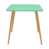 Nassau Square Outdoor Mint Green Eucalyptus Dining Table