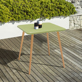 Nassau Square Outdoor Sage Green Eucalyptus Dining Table