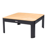 Portals Aluminum/Teak Outdoor Coffee Table