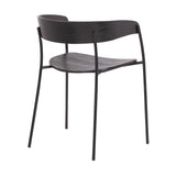 Perry Wood and Metal Modern Dining Room Chairs Set of 2