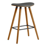 Piper Bent Wood/Metal/Faux Leather 100% Polyurethane Bar Stool