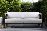 Paradise Eucalyptus Wood/Fabric 100% Polyester Outdoor Sofa