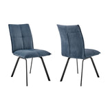 Rylee Fabric+Metal 100% Polyester Dining Chair