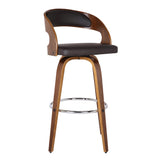 Shelly Wood/Faux Leather/Leatherette 100% Polyurethane Barstool