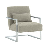 Skyline Linen+Ss 100% Polyester Accent Chair