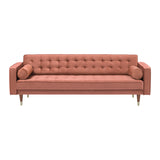 Somerset Velvet/Eucalyptus/Plywood/S-Shaped Spring/Rubber Wood Feet With Golden Tips Velvet Sofa