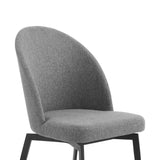 Sunny Swivel Gray Fabric and Metal Dining Room Chairs - Set of 2