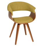 Summer Ebony Wood/Microfiber 100% Polyester Dining Chair