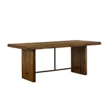 Superb Wood/Metal Dining Table