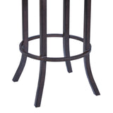 Tahiti 26" Barstool in Auburn Bay finish with Brown Pu upholstery