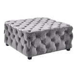 Taurus Mdf Wood/Velvet 100% Polyester Ottoman