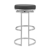 Vander Stainless Steel. Faux Leather 100% Polyurethane Barstool
