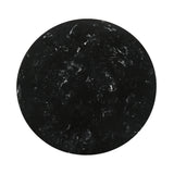 Venus 54" Round Mid-Century Modern Black Marble Dining Table with Black Wood Legs