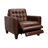 Wesley Wood/Foam/Leather/Metal Leather Sofa Chair