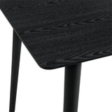 Westmont 59" Rectangular Dining Table in Black Wood