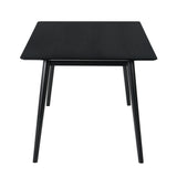 Westmont 59" Rectangular Dining Table in Black Wood