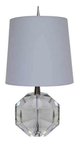 Bethel Chrome Table Lamp in Metal & Crystal