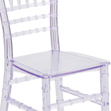 English Elm EE2088 Traditional Commercial Grade Kids Chiavari Chair Clear EEV-14863