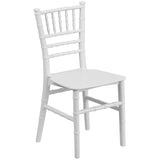 English Elm EE2088 Traditional Commercial Grade Kids Chiavari Chair White EEV-14865