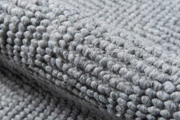 Momeni Erin Gates Ledgebrook LED-1 Hand Woven Contemporary Striped Indoor Area Rug Grey 8'9" x 11'9" LEDGELED-1GRY89B9