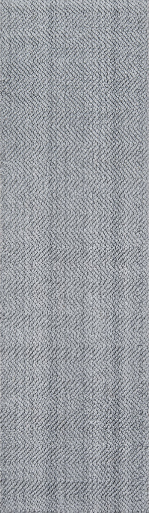 Momeni Erin Gates Ledgebrook LED-1 Hand Woven Contemporary Striped Indoor Area Rug Grey 8'9" x 11'9" LEDGELED-1GRY89B9