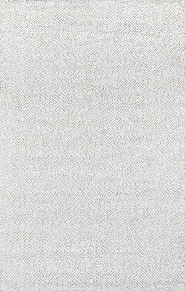 Momeni Erin Gates Ledgebrook LED-1 Hand Woven Contemporary Striped Indoor Area Rug Ivory 8'9" x 11'9" LEDGELED-1IVY89B9