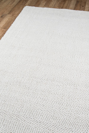 Momeni Erin Gates Ledgebrook LED-1 Hand Woven Contemporary Striped Indoor Area Rug Ivory 8'9" x 11'9" LEDGELED-1IVY89B9