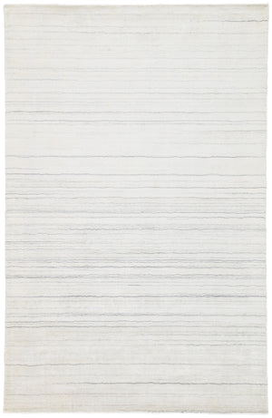 Jaipur Living Oplyse Handmade Stripe White/ Gray Area Rug (10'X14')