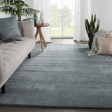 Jaipur Living Bellweather Handmade Solid Gray/ Light Blue Area Rug (10'X14')