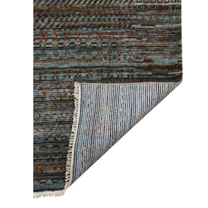 AMER Rugs Legacy LEG-15 Hand-Knotted Geometric Transitional Area Rug Dark Red 10' x 14'