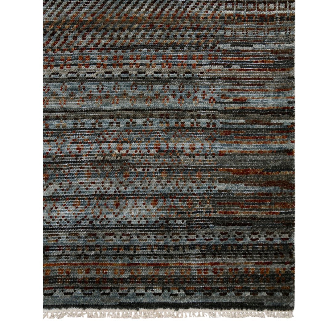 Legacy Hand-Knotted Geometric Area Rug in New Zealand Wool - Artisan C
