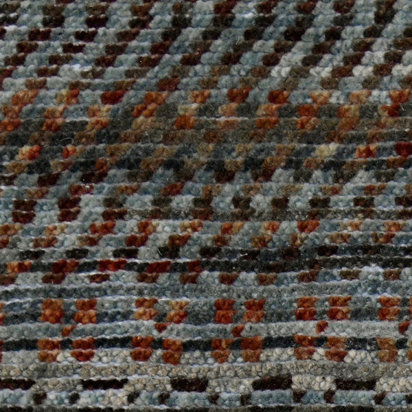 AMER Rugs Legacy LEG-15 Hand-Knotted Geometric Transitional Area Rug Dark Red 10' x 14'