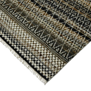 AMER Rugs Legacy LEG-7 Hand-Knotted Geometric Transitional Area Rug Gray 10' x 14'